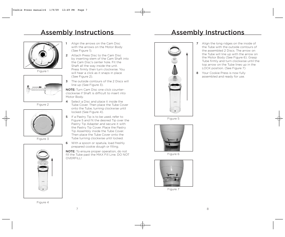 Assembly instructions | Wolfgang Puck BECP0020 User Manual | Page 5 / 18