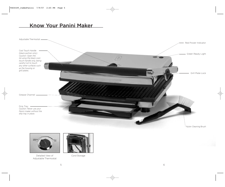 Know your panini maker | Wolfgang Puck WPJP0020C User Manual | Page 4 / 22