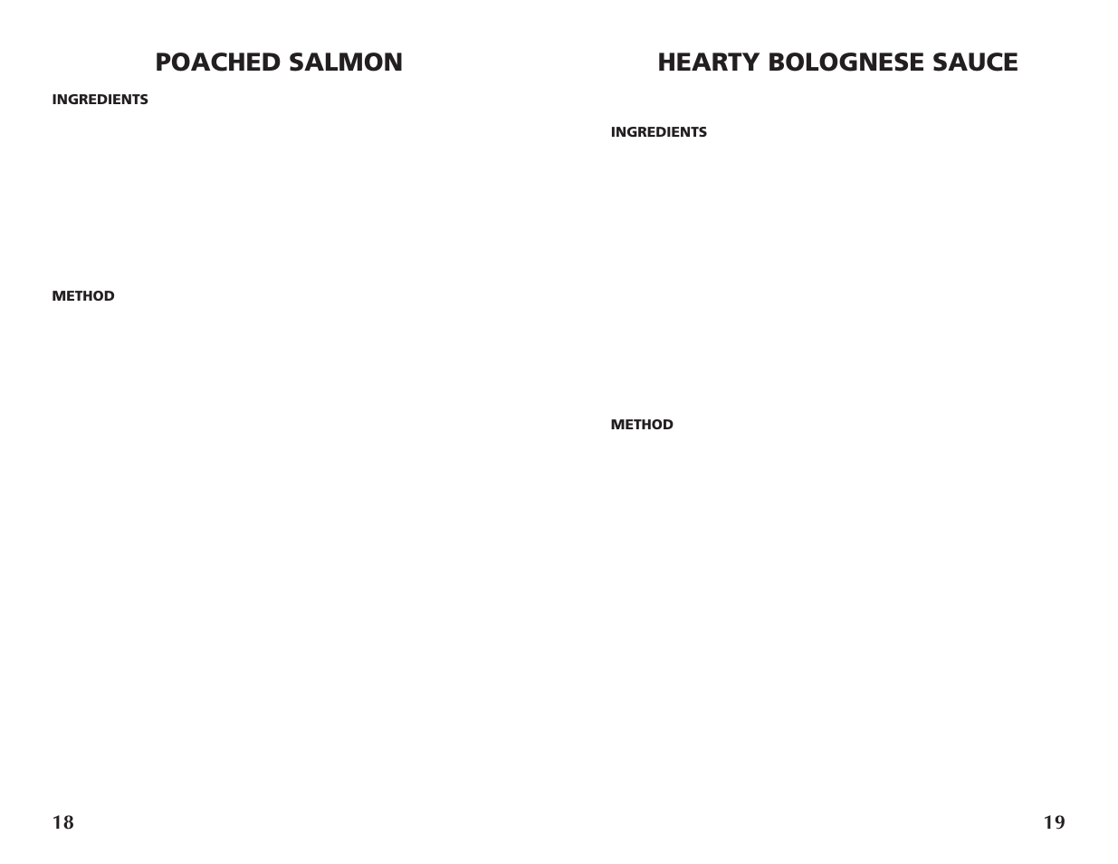 Hearty bolognese sauce, Poached salmon | Wolfgang Puck BRON0118 User Manual | Page 10 / 14