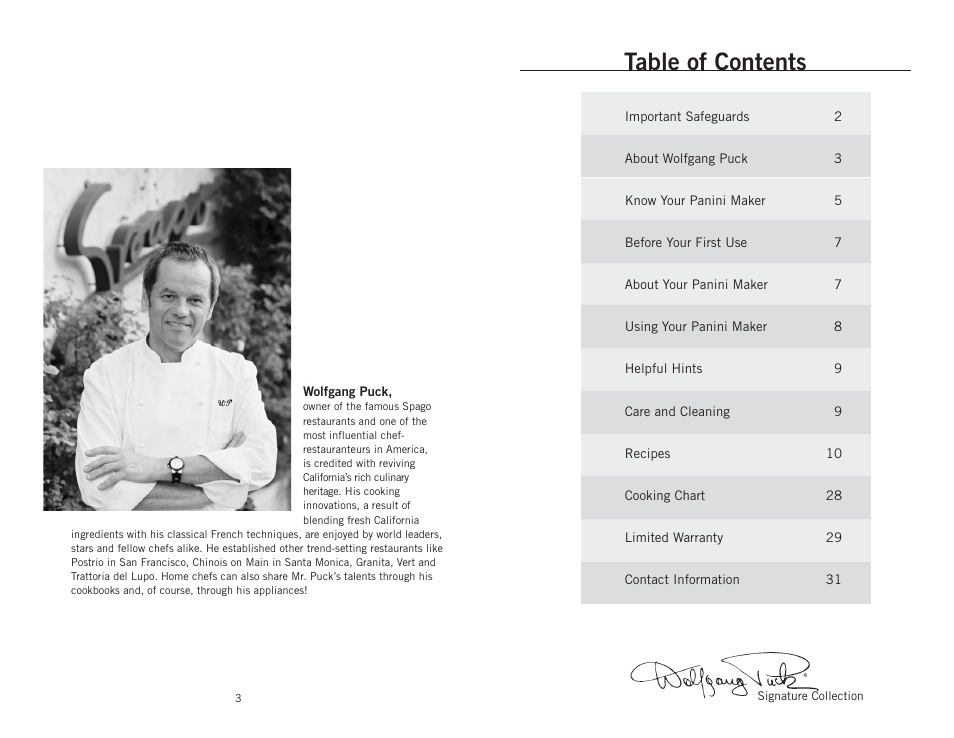 Wolfgang Puck BCGL0025 User Manual | Page 3 / 16