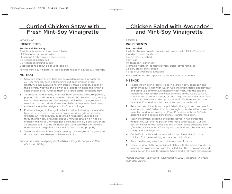 Wolfgang Puck WPMFP15 User Manual | Page 23 / 46