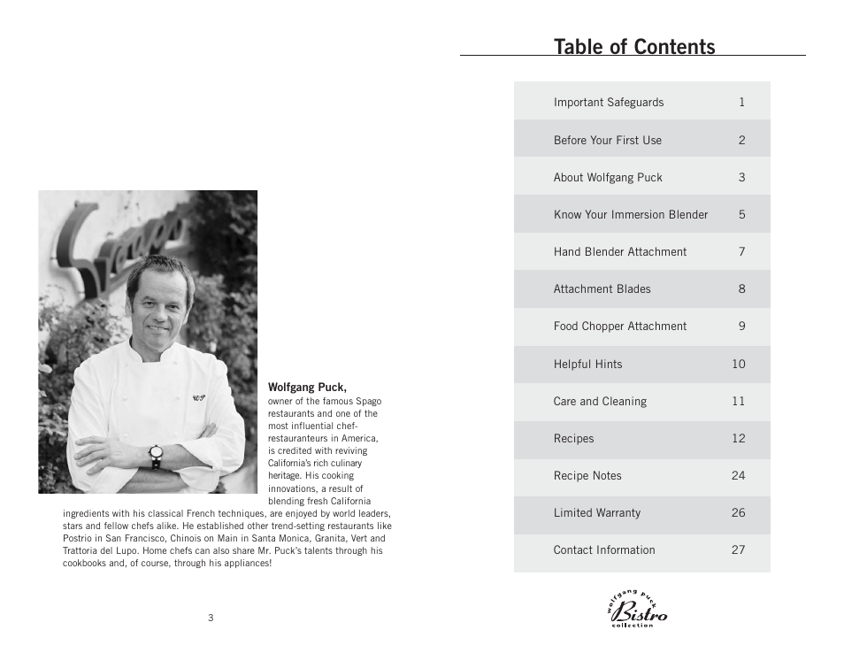 Wolfgang Puck BIBC1010 User Manual | Page 3 / 14