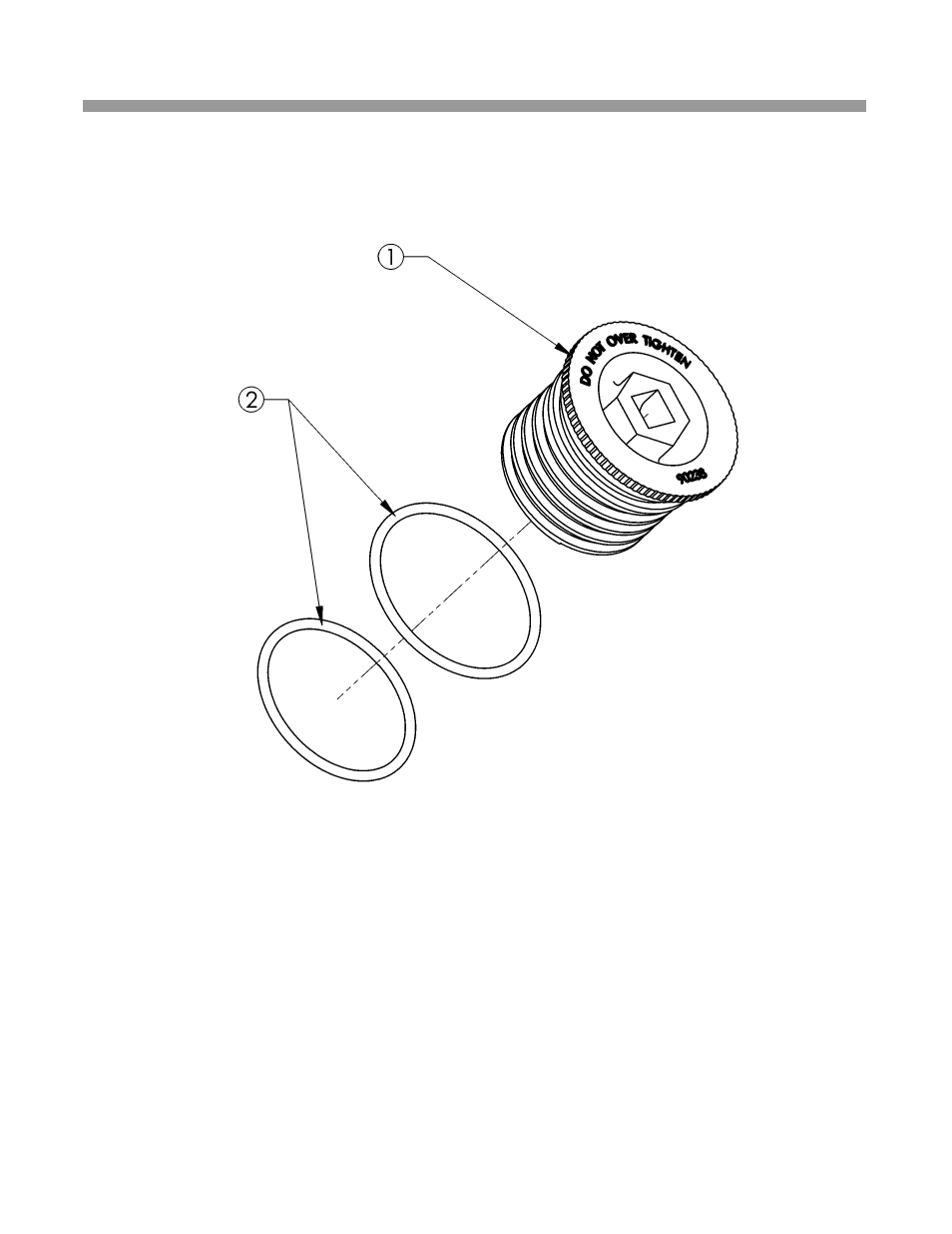 Care, maintenance and parts, Figure 19 - bottom fill plug assembly 24 | Water Boss 900 User Manual | Page 26 / 32