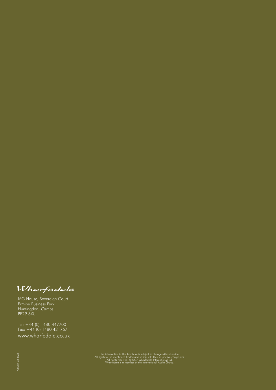 Wharfedale Opus2 User Manual | Page 20 / 20