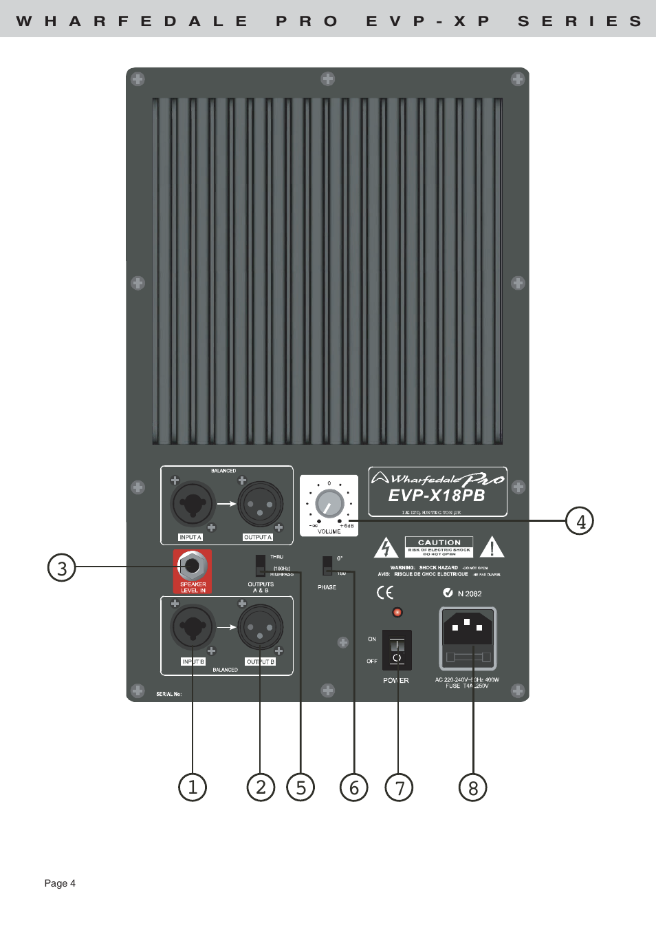 Wharfedale EVP-X12PM User Manual | Page 4 / 8