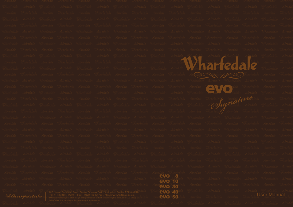 Wharfedale EVO SIGNATURE EVO 40 User Manual | 10 pages
