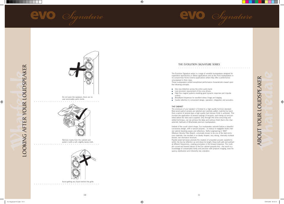 Evolution | Wharfedale EVO SIGNATURE EVO 40 User Manual | Page 6 / 10