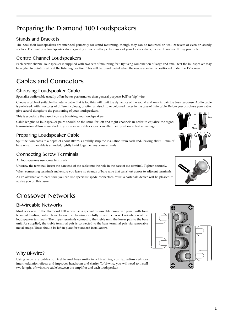 Crossover networks | Wharfedale Diamond 159 User Manual | Page 3 / 12
