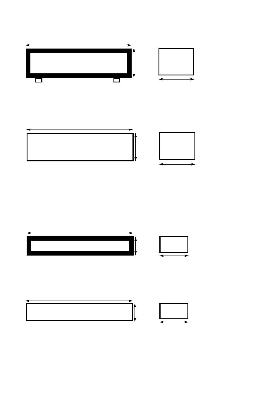 Front view end view front view end view, Front view end view | Wharfedale PM600 RM User Manual | Page 10 / 12