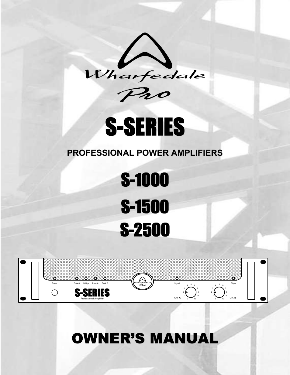 Wharfedale S-2500 User Manual | 20 pages