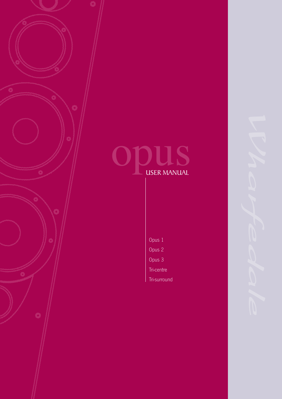 Wharfedale opus User Manual | 27 pages