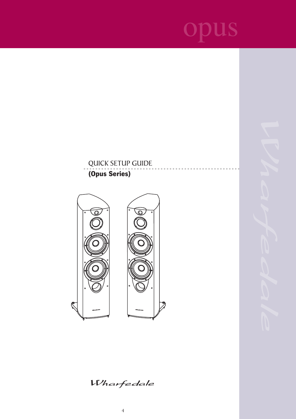 Opus | Wharfedale opus User Manual | Page 4 / 27