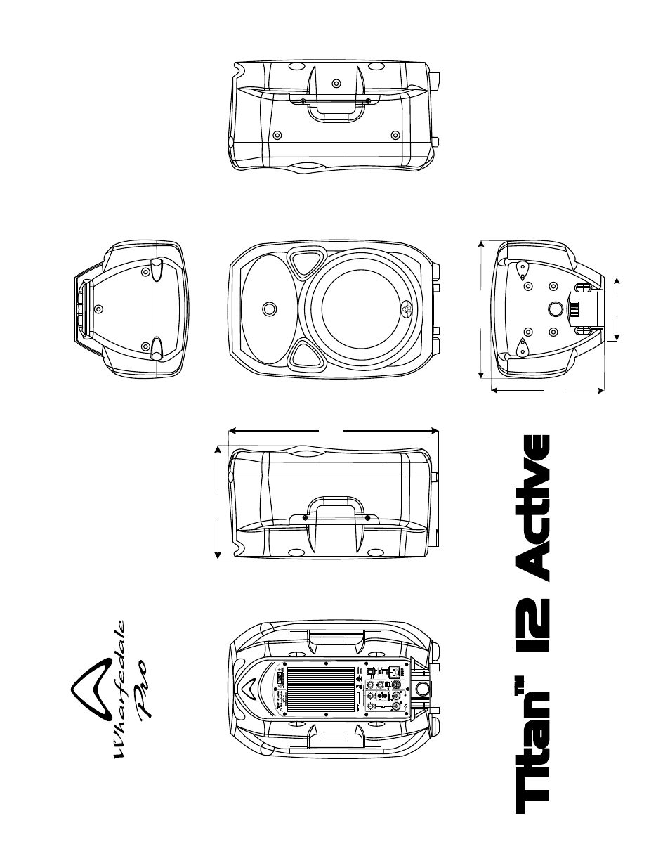 Dimensions, Mi x, Op ti m ize r (b a l an ce d ) (b al a nce d) | Wharfedale Titan 12 ACTIVE User Manual | Page 18 / 19