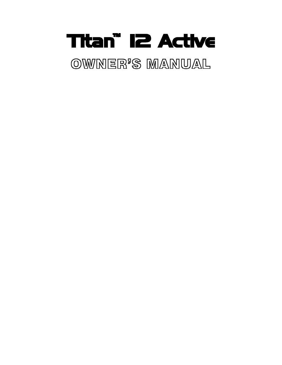 Wharfedale Titan 12 ACTIVE User Manual | Page 2 / 19