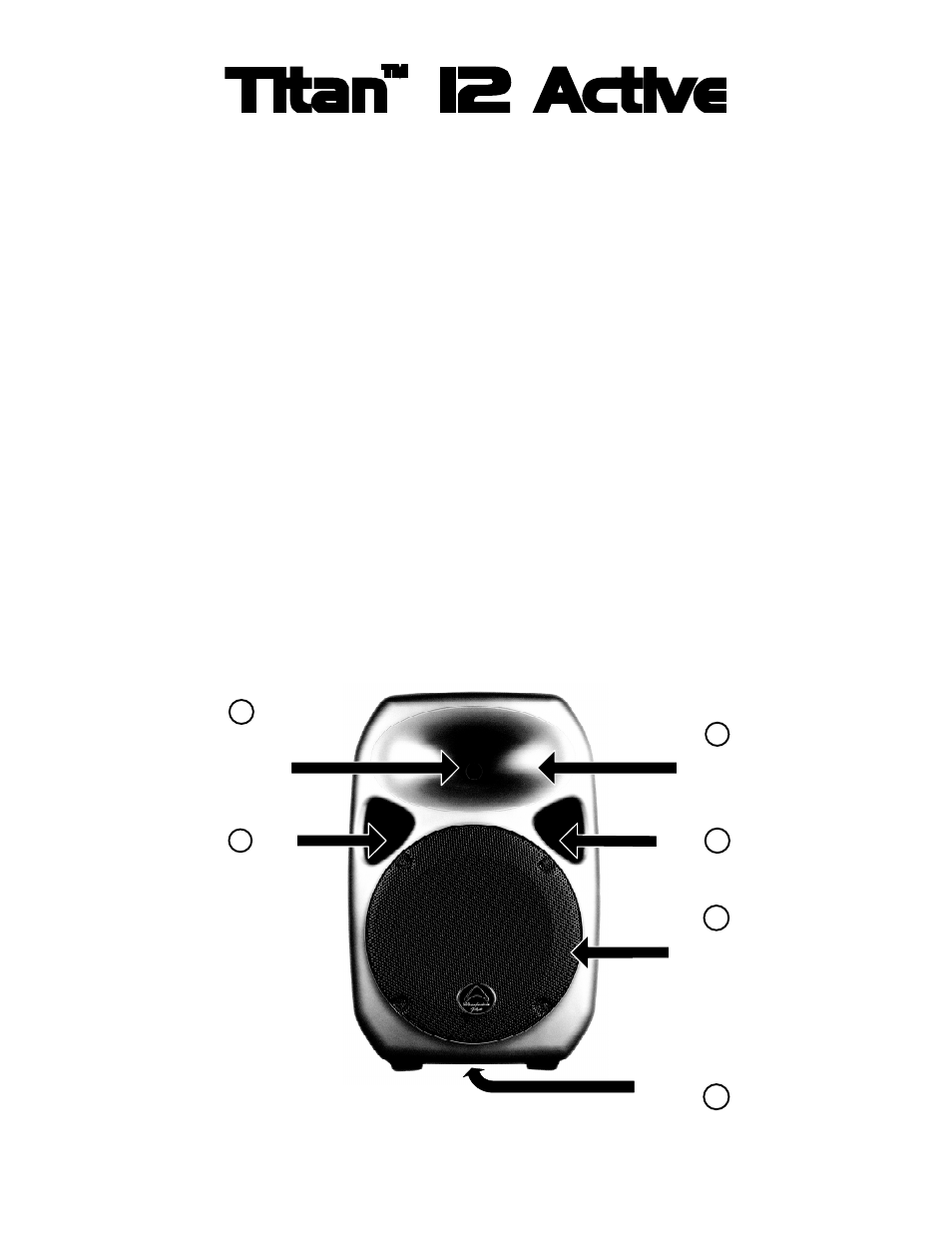 Titan™ 12 active - front panel features 7 1 | Wharfedale Titan 12 ACTIVE User Manual | Page 9 / 19