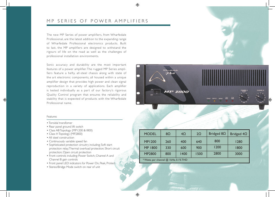 Wharfedale MP 1800 User Manual | Page 2 / 4