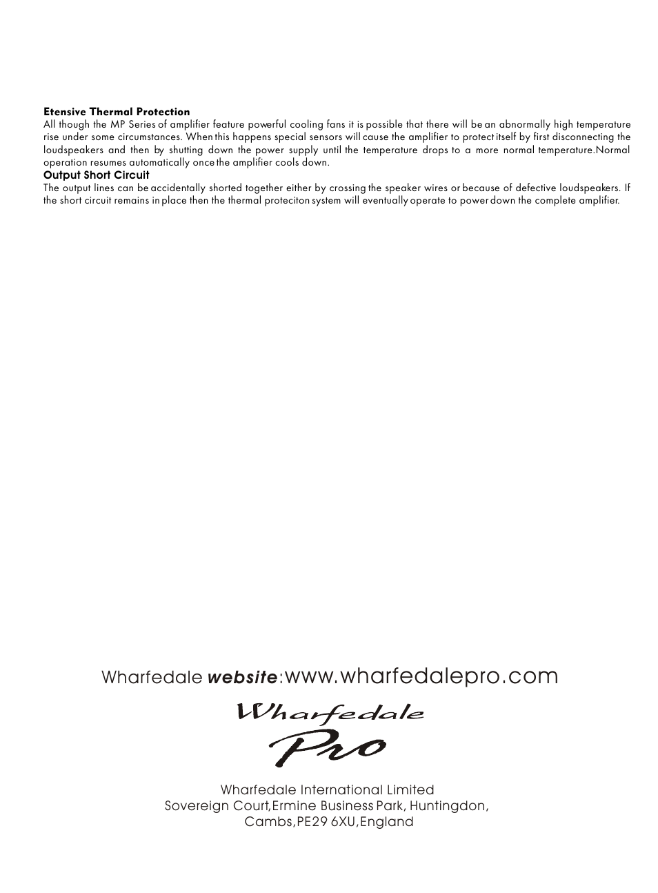 Т³гж 8 | Wharfedale MP 1200 User Manual | Page 8 / 8