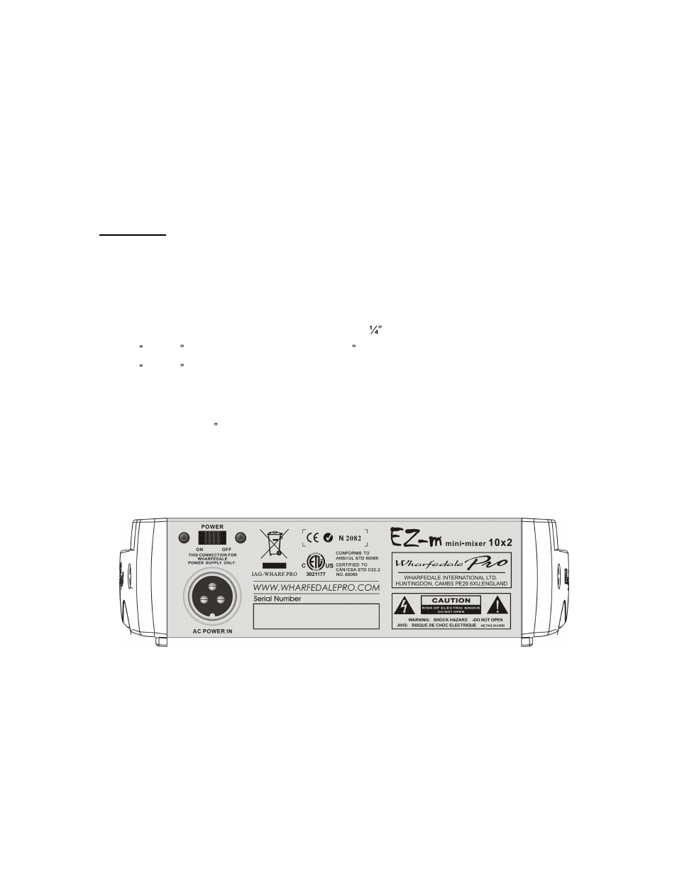 Introduction, Features | Wharfedale EZ-M 10X2 User Manual | Page 3 / 14