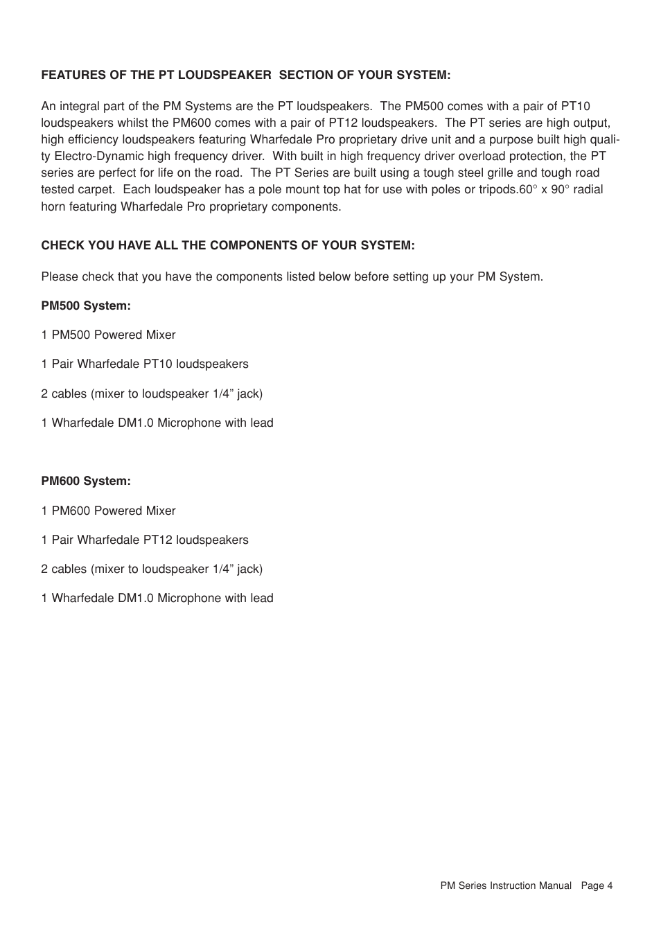 Wharfedale PM500 User Manual | Page 5 / 14