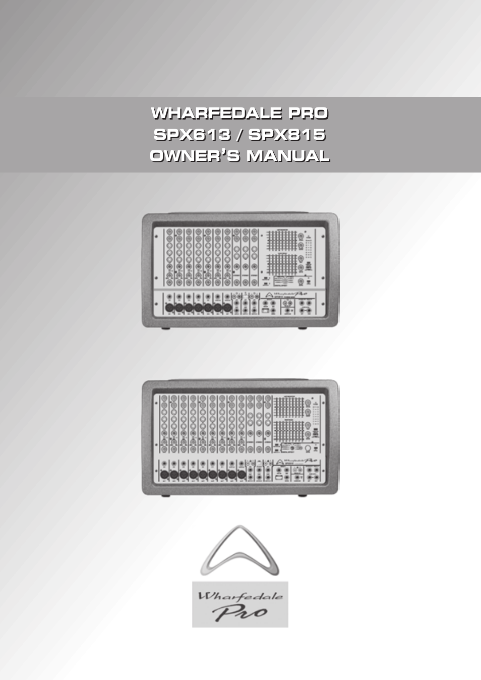 Wharfedale SPX613 User Manual | 18 pages