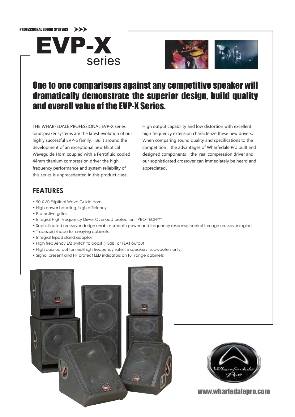 Wharfedale EVP-X User Manual | 4 pages