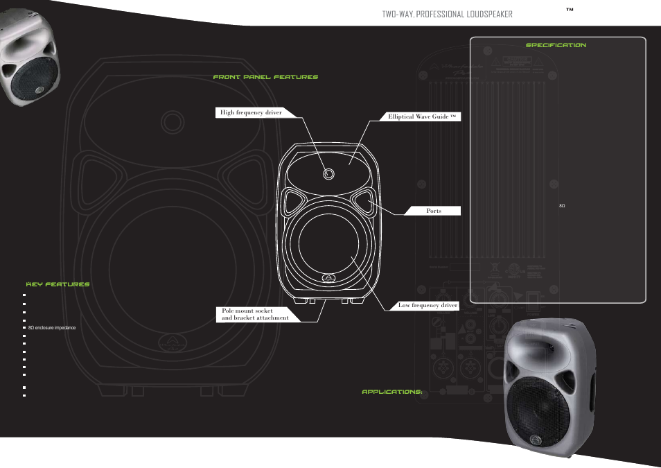 T8_brochure_02, Titan, 8 passive | Wharfedale TITAN 8 Passive User Manual | Page 2 / 2