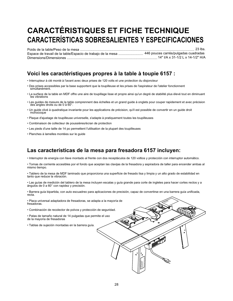 Wolfcraft 6157 User Manual | Page 28 / 52