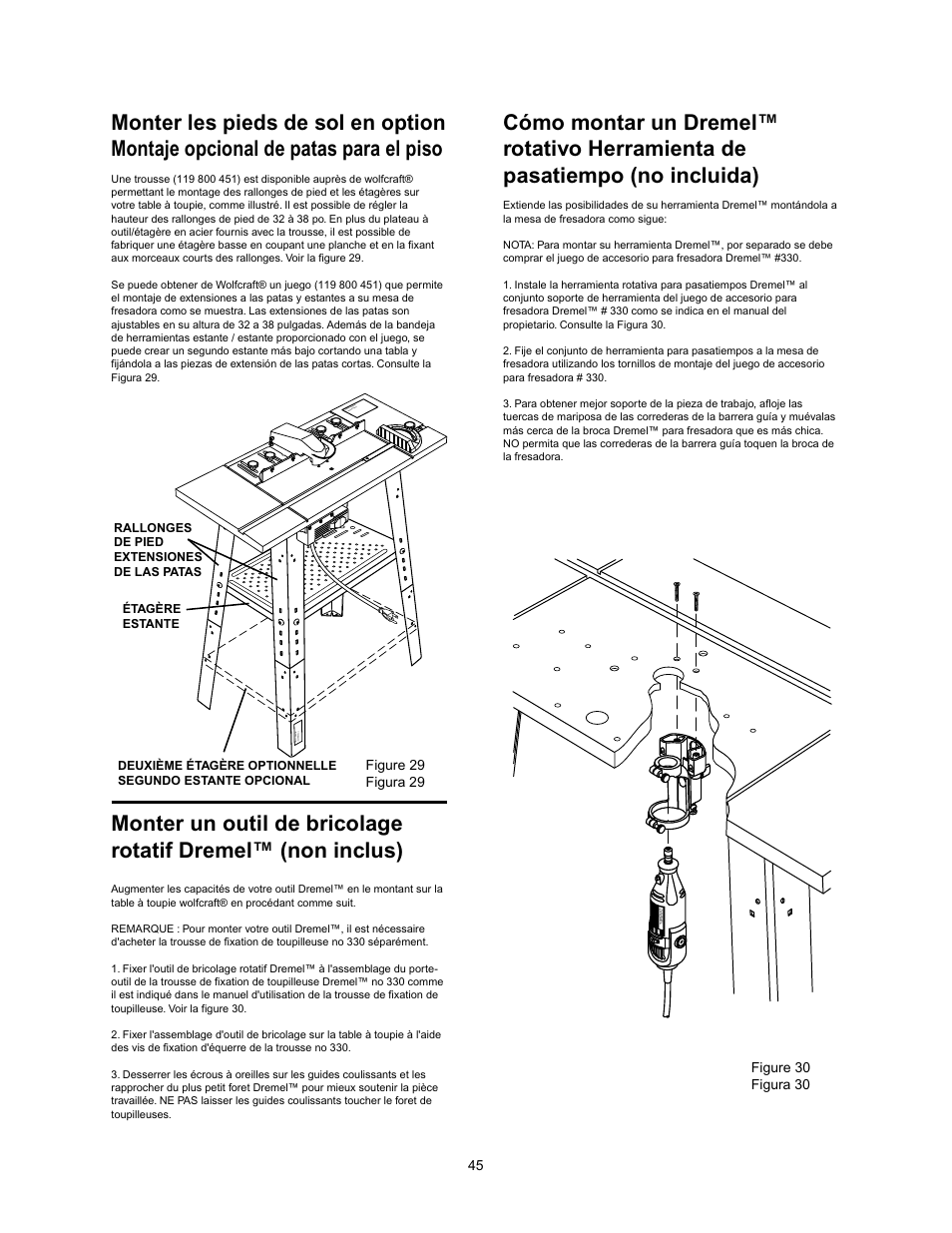 Wolfcraft 6157 User Manual | Page 45 / 52