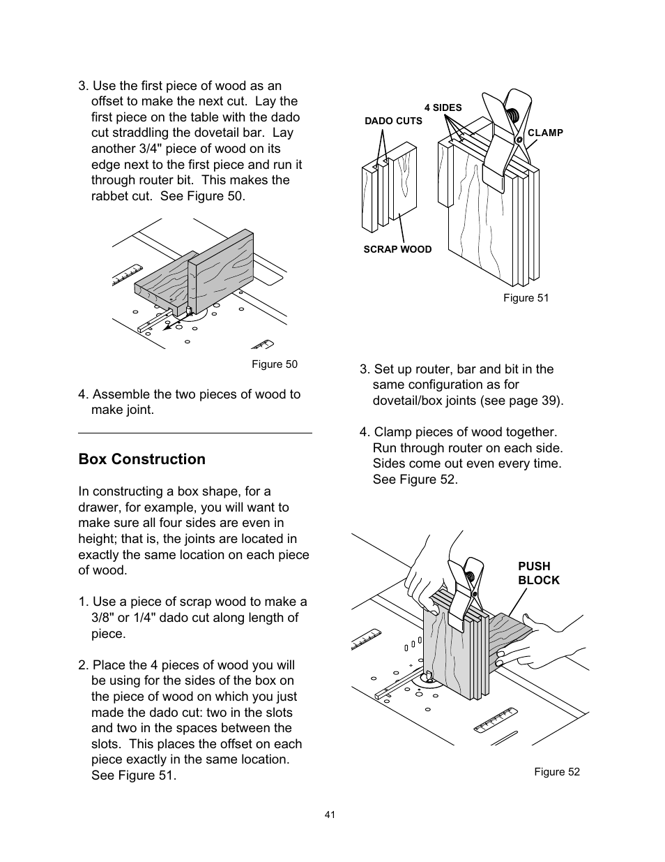 Box construction | Wolfcraft 6155 User Manual | Page 41 / 92