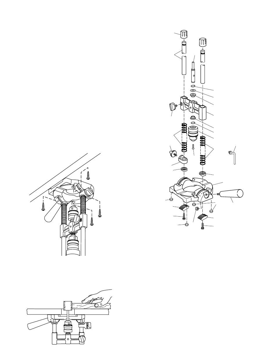 Repair parts, Workbench mounting only - for edge sanding, Edge sanding | Wolfcraft 4525 User Manual | Page 6 / 12