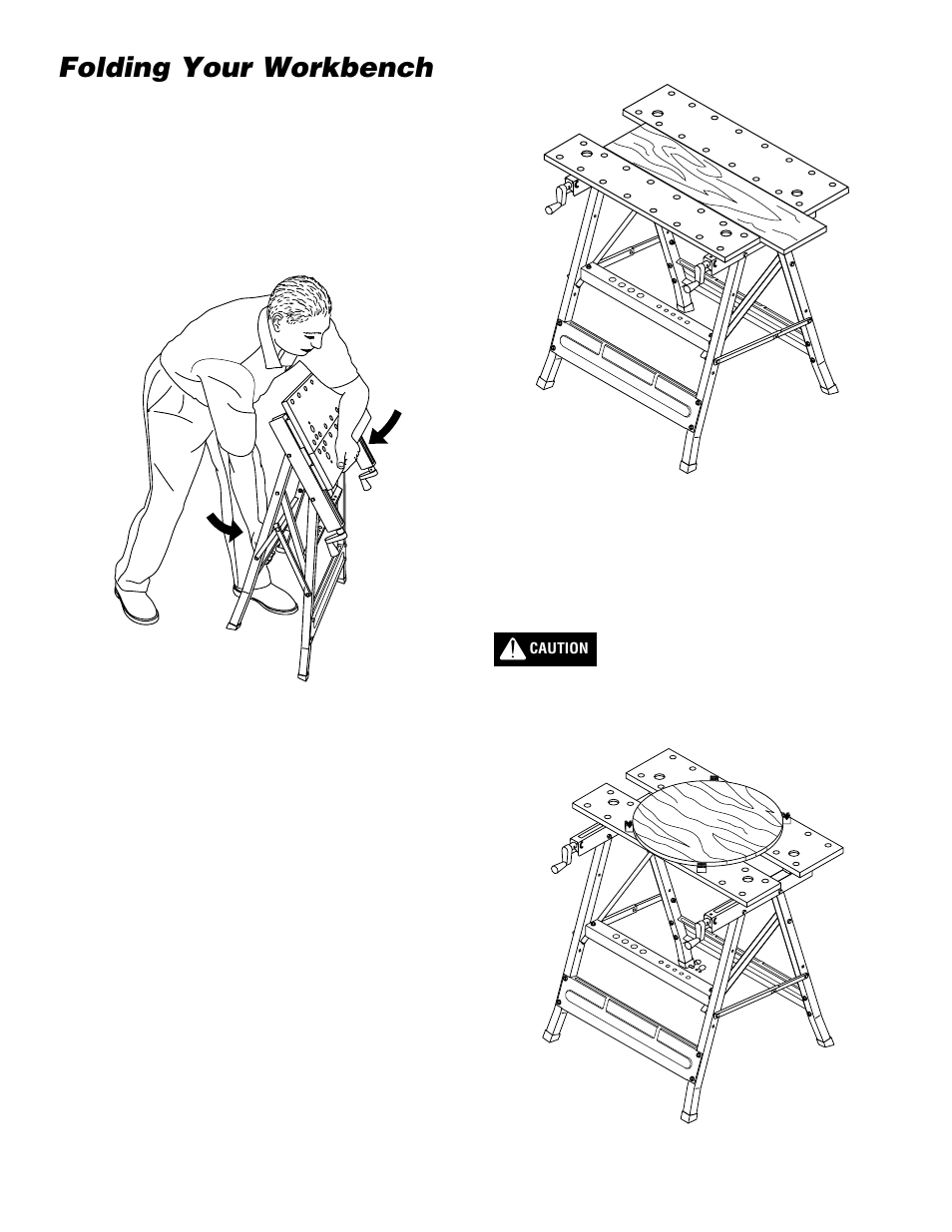 Folding your workbench | Wolfcraft QUICK JAW 6134 User Manual | Page 5 / 12