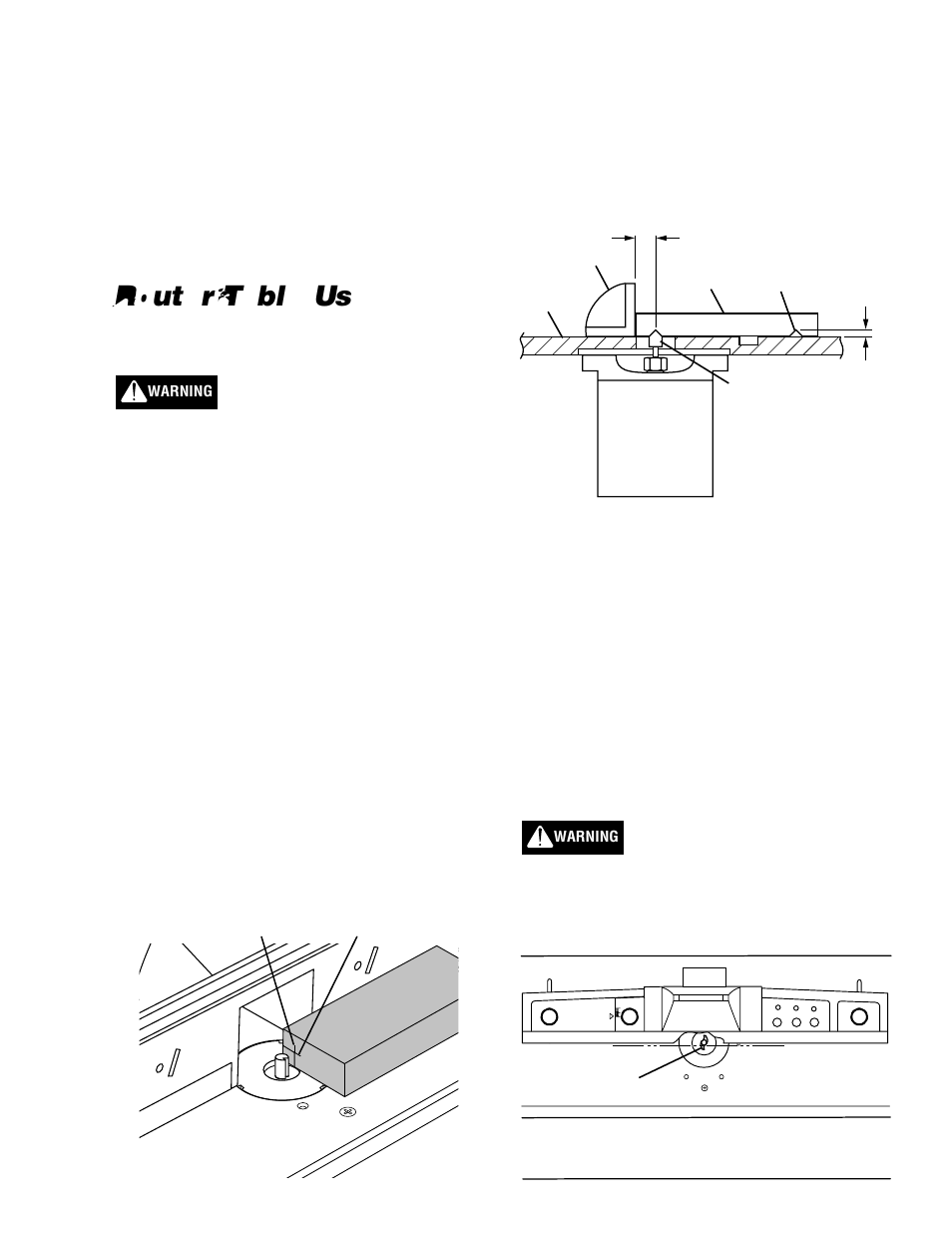 Router table use | Wolfcraft 6151 User Manual | Page 13 / 40