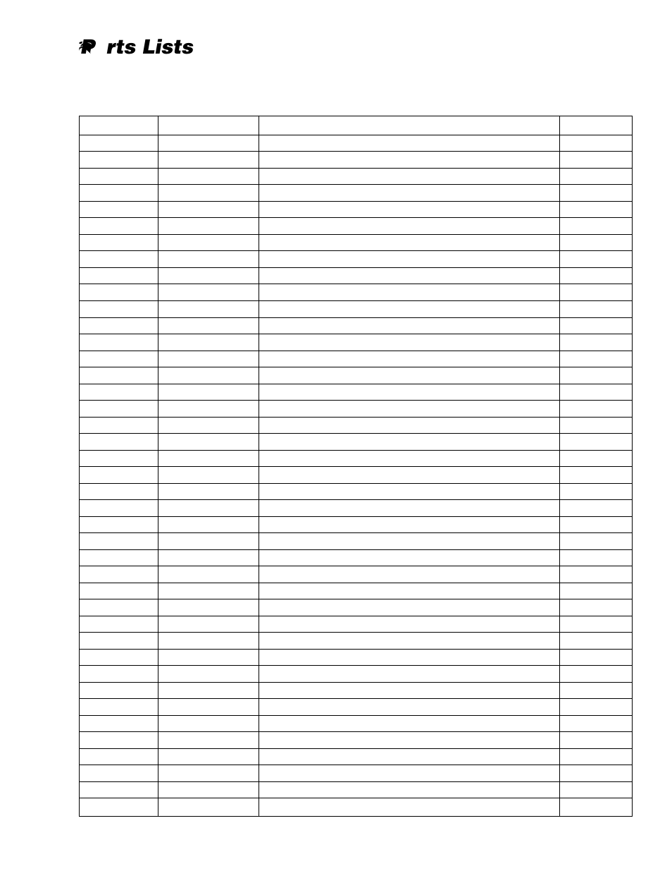 Parts lists | Wolfcraft 6151 User Manual | Page 18 / 40
