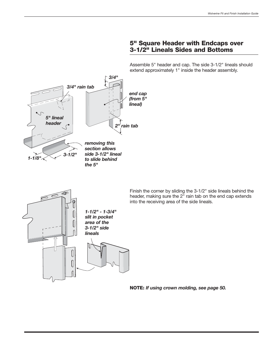 Wolverine Siding and Vinyl Carpentry Soffit and Decorative Trim User Manual | Page 48 / 117