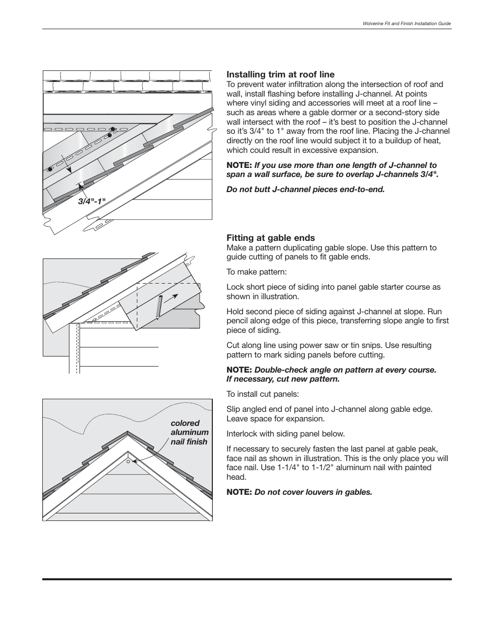Wolverine Siding and Vinyl Carpentry Soffit and Decorative Trim User Manual | Page 62 / 117