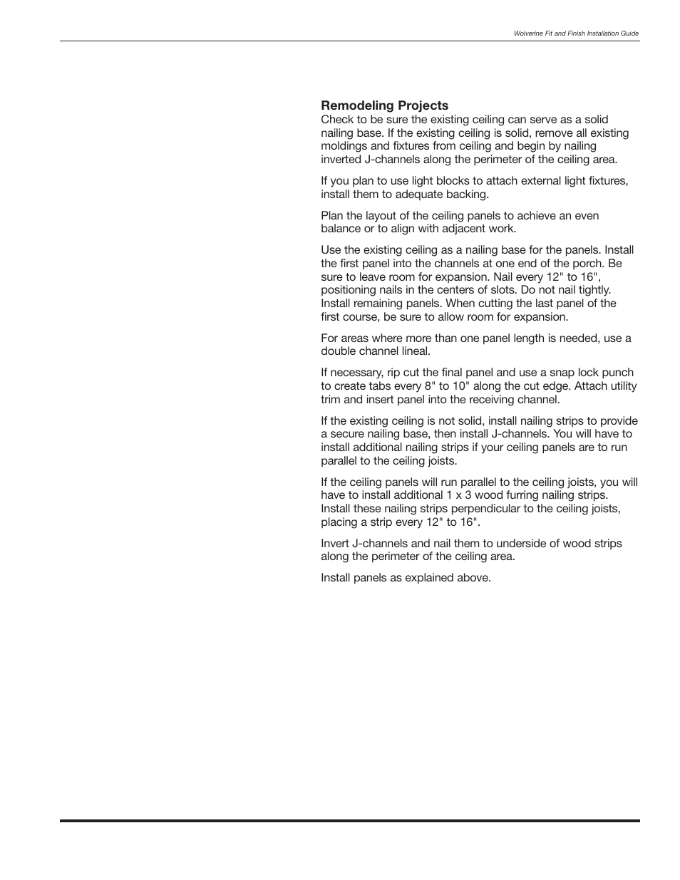 Wolverine Siding and Vinyl Carpentry Soffit and Decorative Trim User Manual | Page 74 / 117