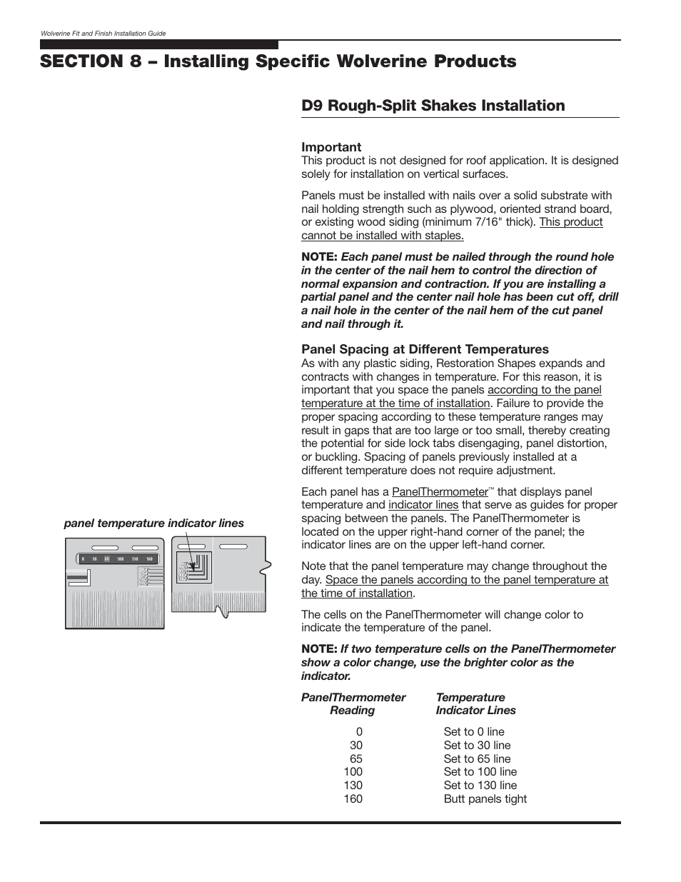 D9 rough-split shakes installation | Wolverine Siding and Vinyl Carpentry Soffit and Decorative Trim User Manual | Page 81 / 117