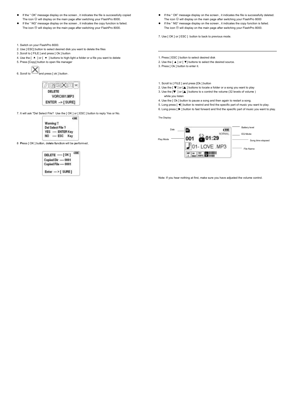Play music files | Wolverine 8000 User Manual | Page 8 / 8