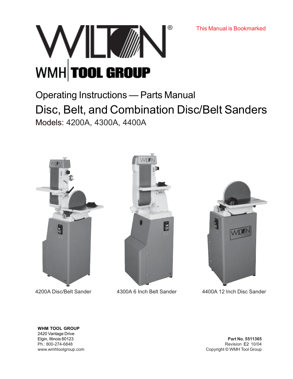 Wilton 4400A User Manual | 32 pages