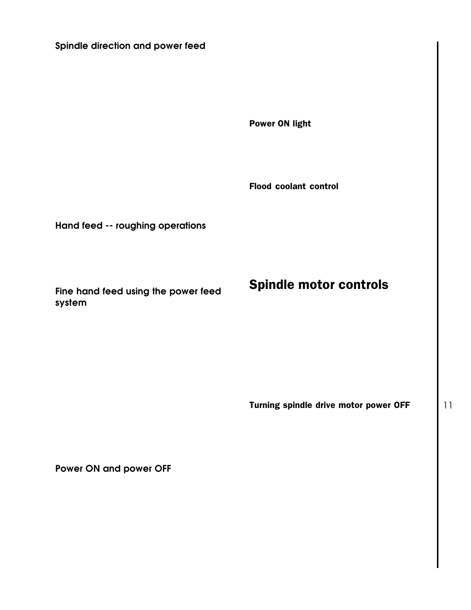 Spindle motor controls | Wilton 1230 User Manual | Page 11 / 32