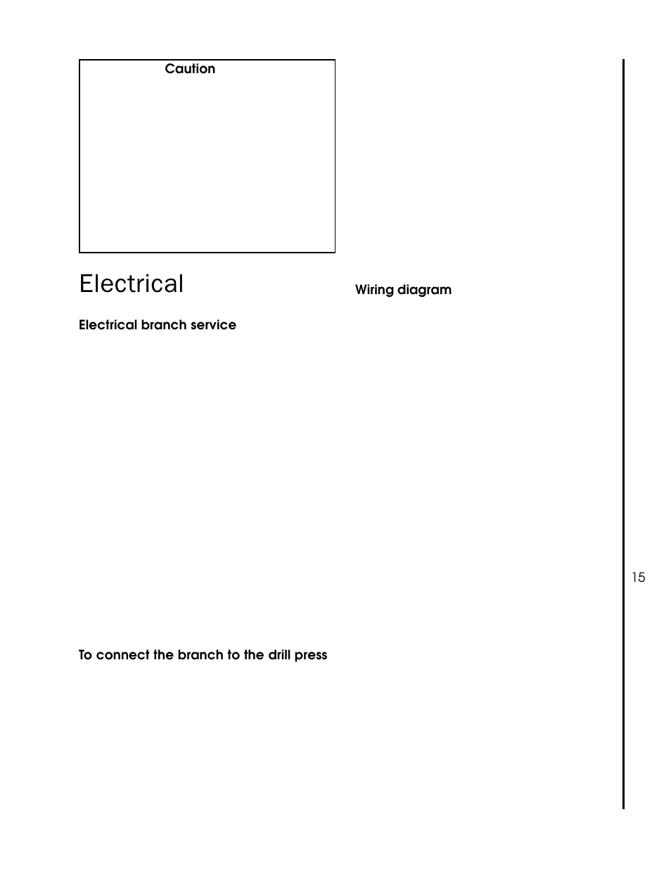 Electrical | Wilton 1230 User Manual | Page 15 / 32