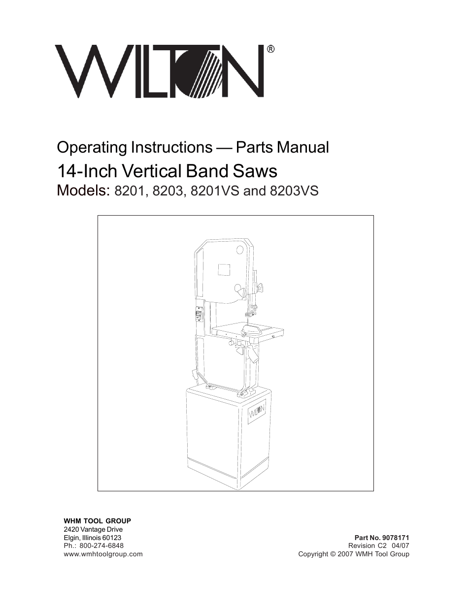 Wilton 8201VS User Manual | 32 pages