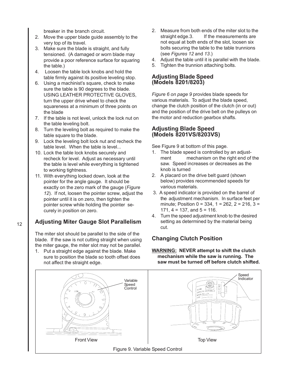 Wilton 8201VS User Manual | Page 12 / 32