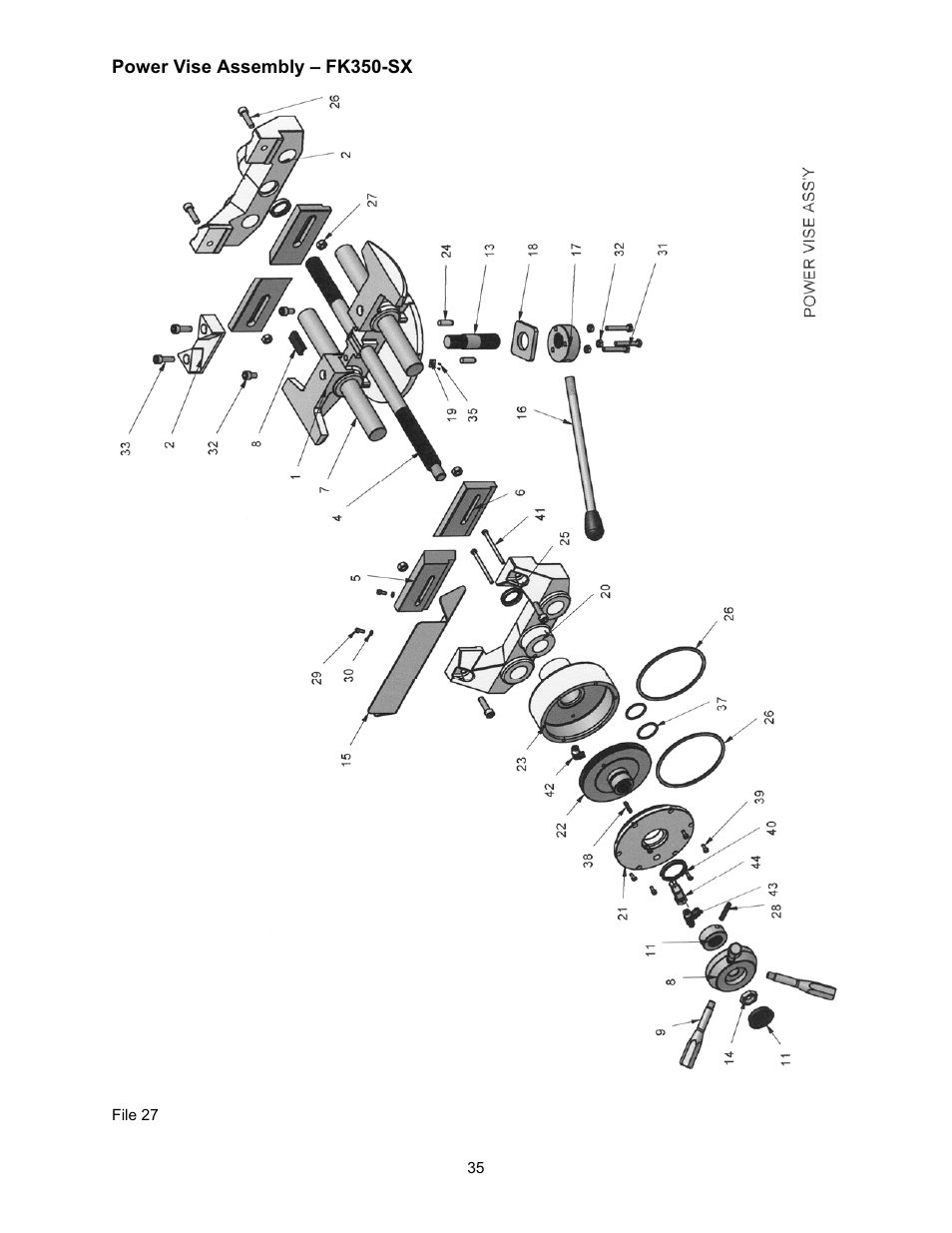 Wilton FK350-4 User Manual | Page 35 / 44