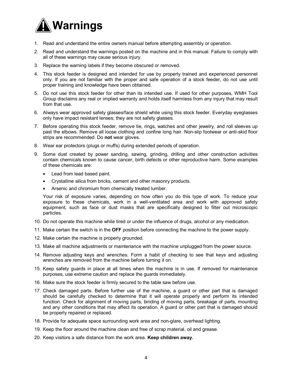 Wilton PF3-EZ User Manual | Page 4 / 28