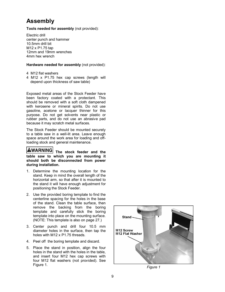 Assembly | Wilton PF3-EZ User Manual | Page 9 / 28