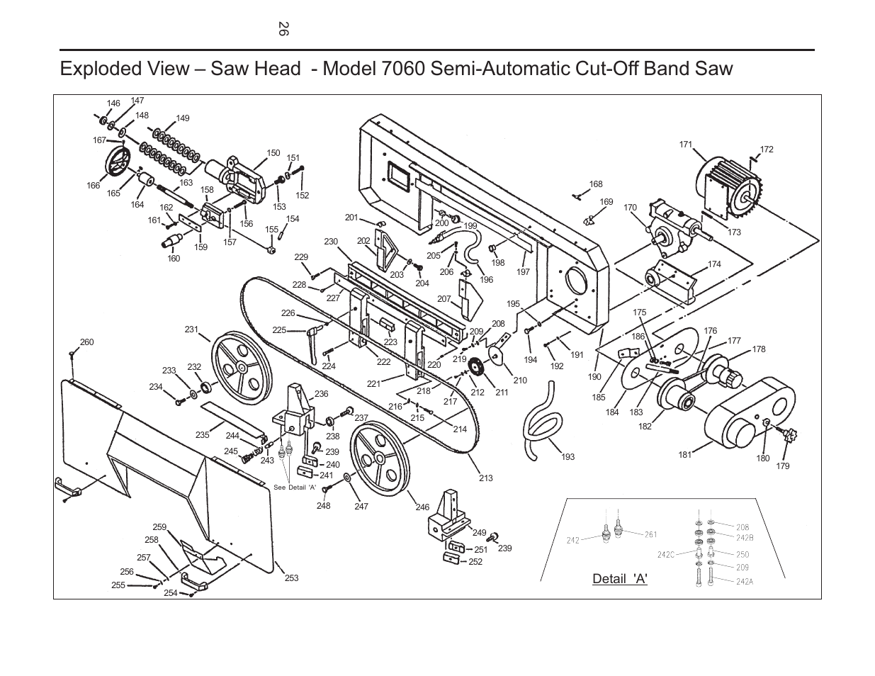 Detail 'a | Wilton 7060 User Manual | Page 26 / 28