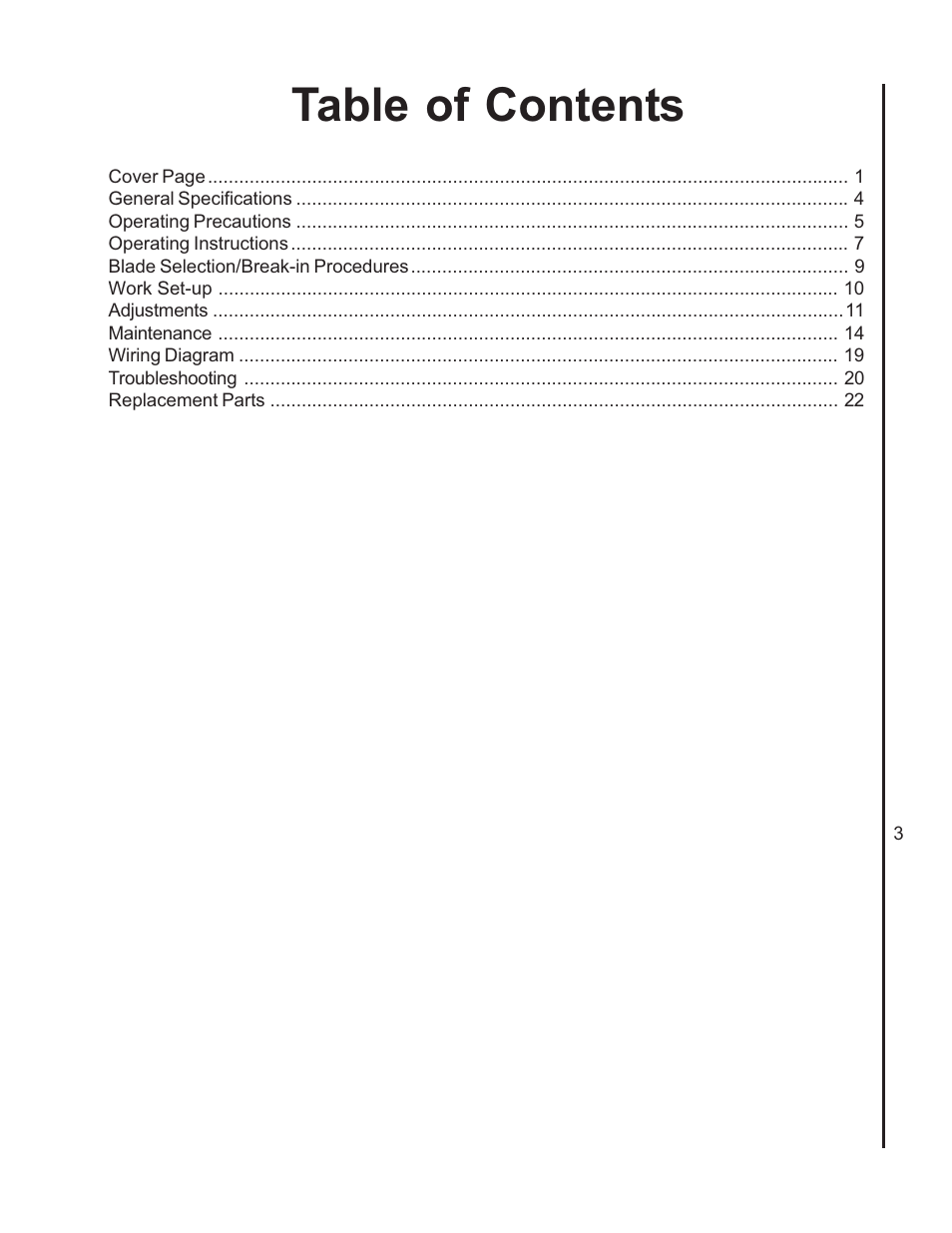 Wilton 7060 User Manual | Page 3 / 28