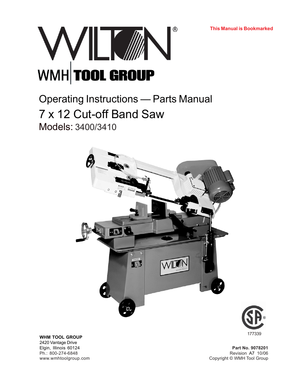 Wilton 3400 User Manual | 30 pages