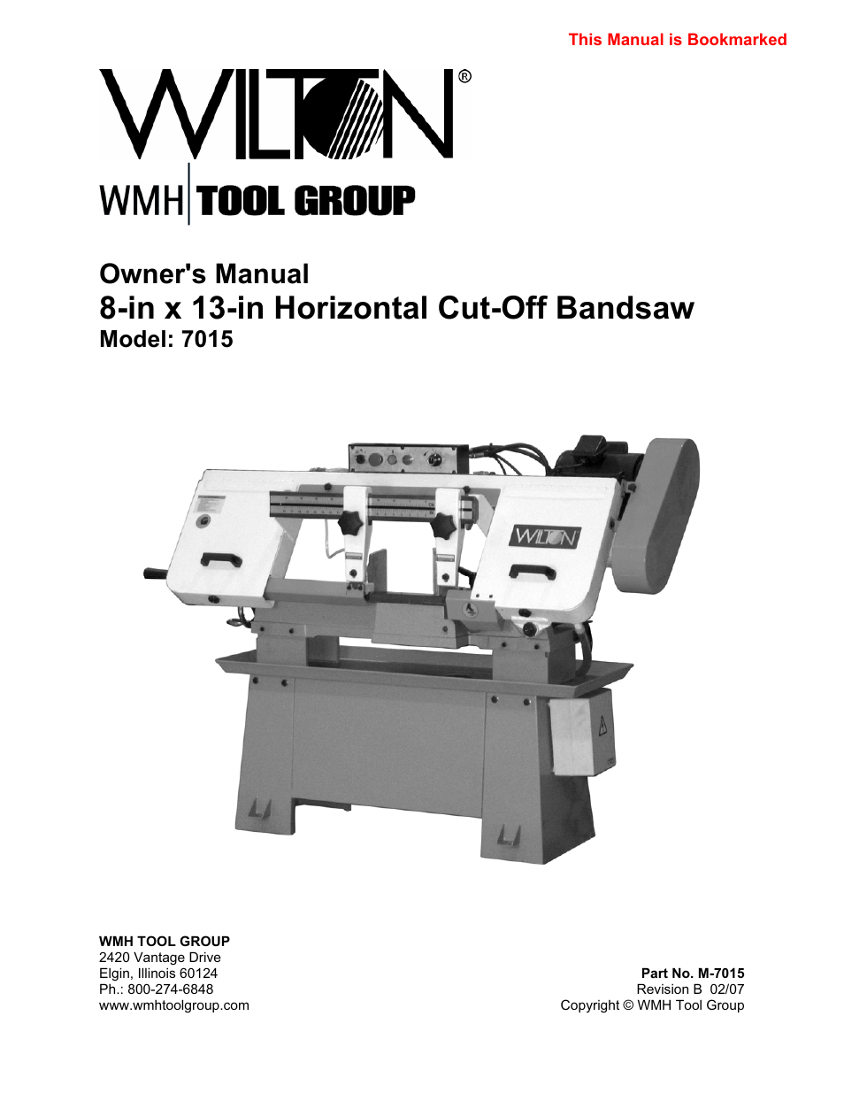 Wilton 7015 User Manual | 32 pages